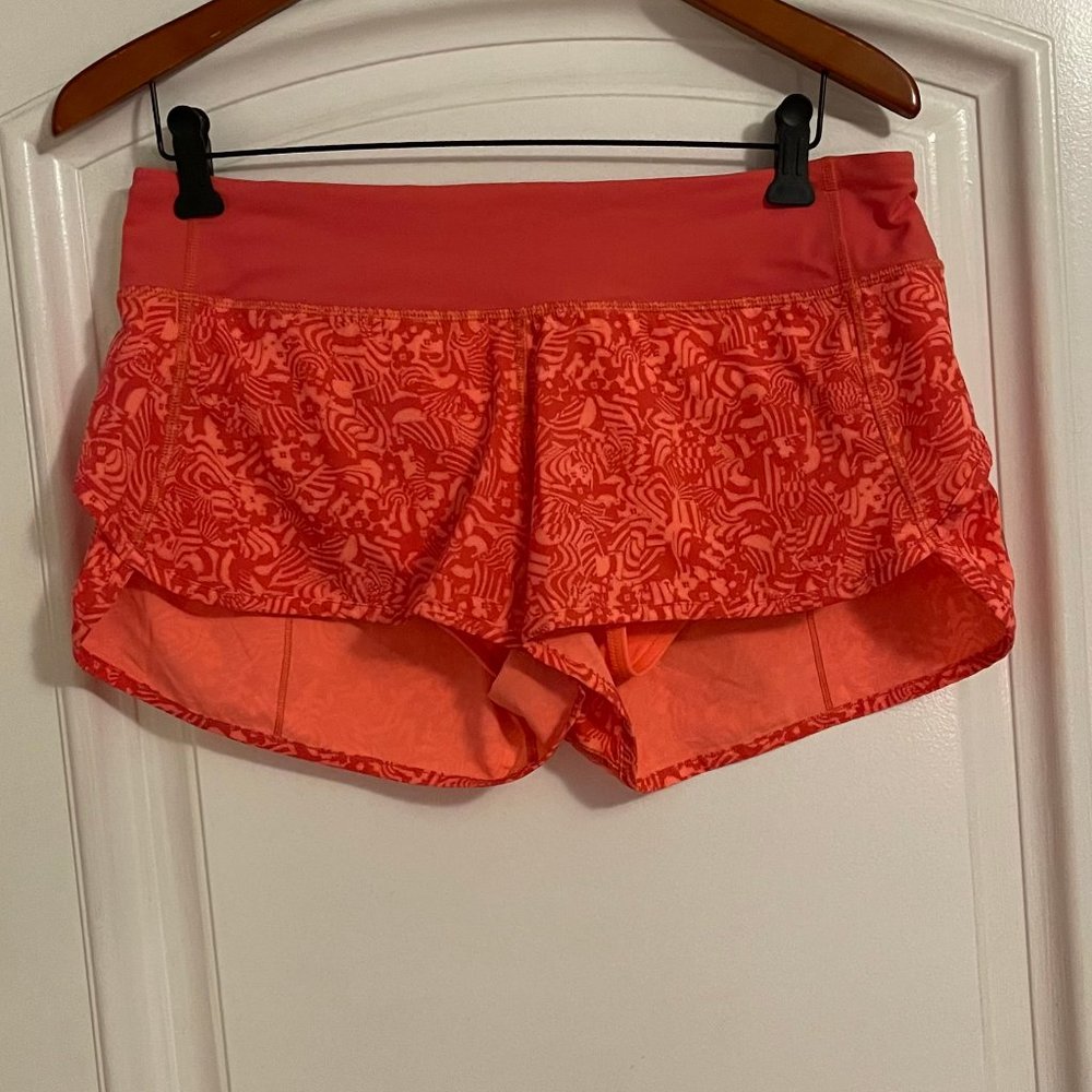 Lululemon Seawheeze Speed Shorts size 8